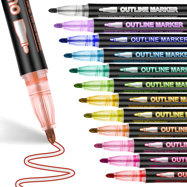Outline Metallic Shimmer Marker